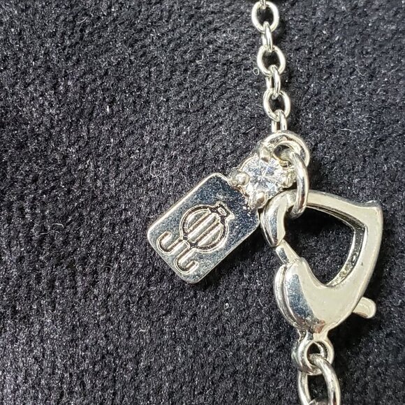 JLO Women's Jewelry Two Tone Chain Drapes & Tassel Long Necklace Lobster Clasp - Picture 7 of 7